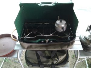 vintage camping gear cooker